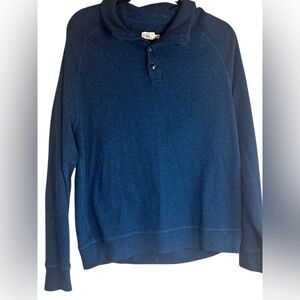 Faherty Men’s Soft Long Sleeve Polo Pullover Shirt Medium